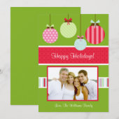 Kerstfotokaart Feestdagenkaart (Voorkant / Achterkant)