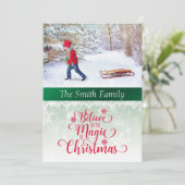 Kerstfotokaart Feestdagenkaart (Staand voorkant)