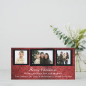 Kerstfotokaart Feestdagenkaart (Staand voorkant)