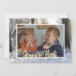 Kerstfotokaart Joyeux Noël