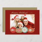  kerstfotokaart kaart (Voorkant / Achterkant)