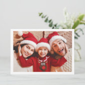 Kerstfotokaart Kaart (Staand voorkant)