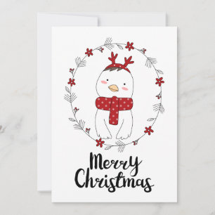 KERSTFOTOKAART   Kerstkip Rendier Feestdagenkaart