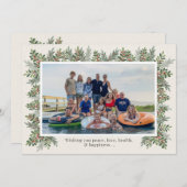 Kerstfotokaart Save The Date (Voorkant / Achterkant)