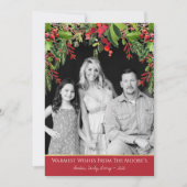 kerstfotokaart van Garland, vers Kaart (Voorkant)