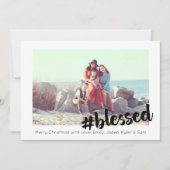 kerstfotokaart zonder bliksem kaart (Voorkant)