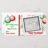 kerstfotokaarten feestdagenkaart (Voorkant / Achterkant)