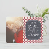 kerstfotokaarten feestdagenkaart (Staand voorkant)