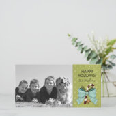 kerstfotokaarten feestdagenkaart (Staand voorkant)