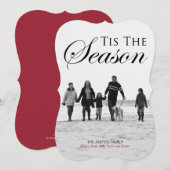 kerstfotokaarten feestdagenkaart (Voorkant / Achterkant)