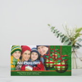 kerstfoto's Aangepaste feestdag Sjabloon (Staand voorkant)