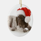 kerstfoto's - Duitse Shorthaired Pointer Keramisch Ornament (Rechts)