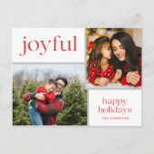 kerstfoto's feestdagenkaart (Voorkant)