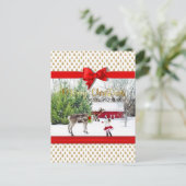 kerstfoto's feestdagenkaart (Staand voorkant)