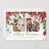 kerstfoto's gepersonaliseerd feestdagenkaart (Voorkant)