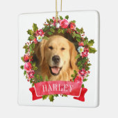 kerstfoto's met wiet keramisch ornament (Links)