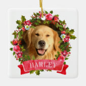 kerstfoto's met wiet keramisch ornament (Voorkant)