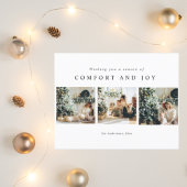 kerstfoto's voor collage | Warn Wishing Briefkaart