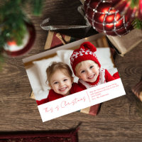 Kerstfotoserie | Briefkaart Rode Joy