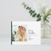 kerstfotoserie | GreenMerry-kerst Briefkaart (Staand voorkant)