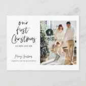 Kerstfotoserie | Ons eerste kerstbericht Briefkaart (Voorkant)