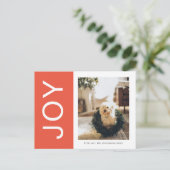 Kerstfotoserie | Oranje feestdag Briefkaart (Staand voorkant)