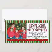 Kerstfotosjabloon Feestdagenkaart (Voorkant / Achterkant)