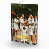 Kerstfototentoonstelling met gouden aangepaste fot fotoblokken (Rechts)