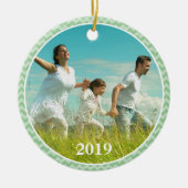 Kerstfotoversiering Keramisch Ornament (Voorkant)