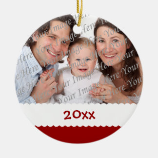 Kerstfotoversiering Keramisch Ornament