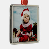 Kerstfotoversiering Metalen Ornament (Rechts)