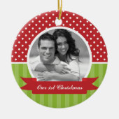 kerstfotoversieringen keramisch ornament (Voorkant)