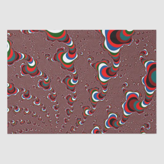 kerstfractals tissuepapier (Voorkant)