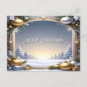 Kerstframe Vakantieansichtkaart Briefkaart