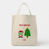 KerstFrankenCheese Grocery Tas (Achterkant)