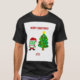 KerstFrankenCheese Mannen Black Basic T Shirt
