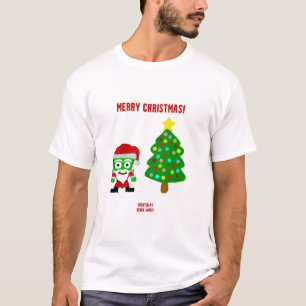 KerstFrankenCheese Mannen White Basic T Shirt