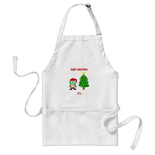 KerstFrankenCheese Schort (Voorkant)