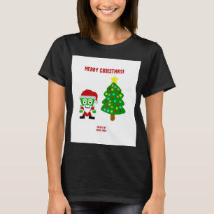 KerstFrankenCheese Shirt zwart-T voor vrouwen