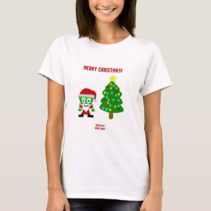 KerstFrankenKaas White T-Shirt voor vrouwen
