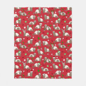 Kerstfreret Fleece Deken (Voorkant)