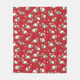 Kerstfreret Fleece Deken