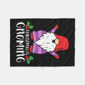 KerstFunny Gnomes Fleece Deken (Voorkant (Horizontaal))