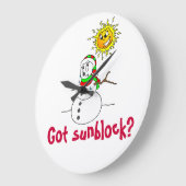 KerstFunny Snowman Joke Grote Klok (Hoek)