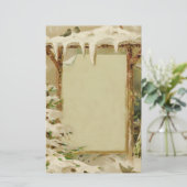 -kerstgaarscène briefpapier (Staand voorkant)