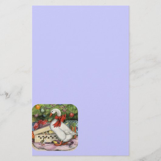 kerstgans briefpapier (Voorkant)