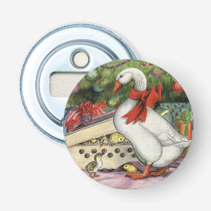 kerstgans button flesopener