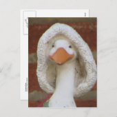 kerstgans feestdagenkaart (Voorkant / Achterkant)