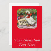 kerstgans kaart (Voorkant / Achterkant)