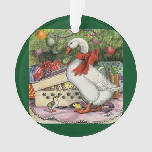 kerstgans ornament (voorkant)